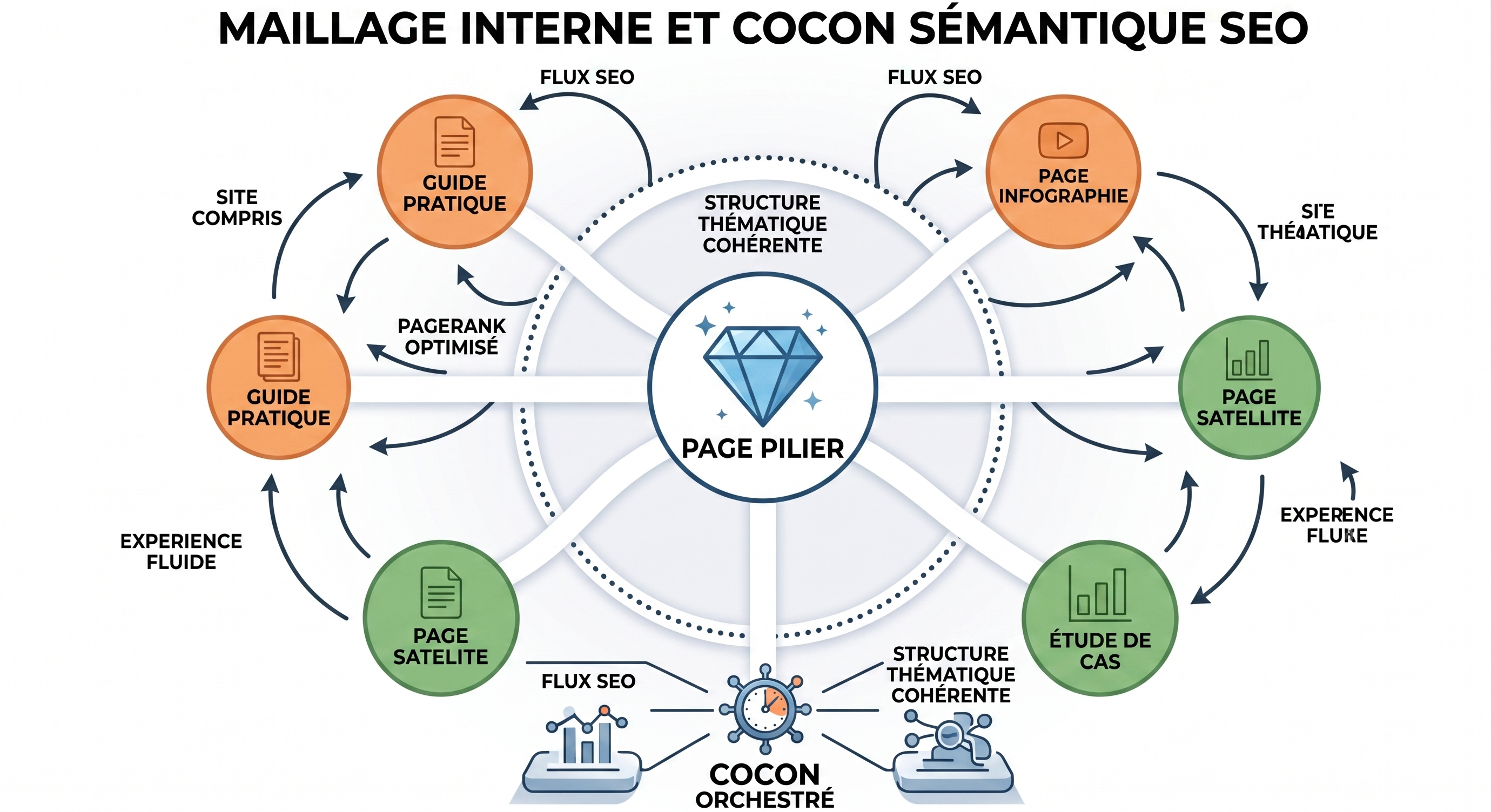 Maillage interne SEO : comment construire votre cocon sémantique étape par étape (avec exemples réels et outils 2026)