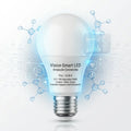 Vision-Smart LED ampoule connectée intelligente avec packaging sur fond scientifique minimaliste