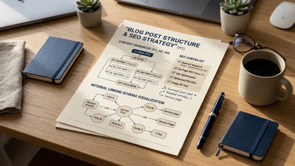 Comment structurer un article de blog pour le SEO en 2025 : le guide pas à pas (avec template)